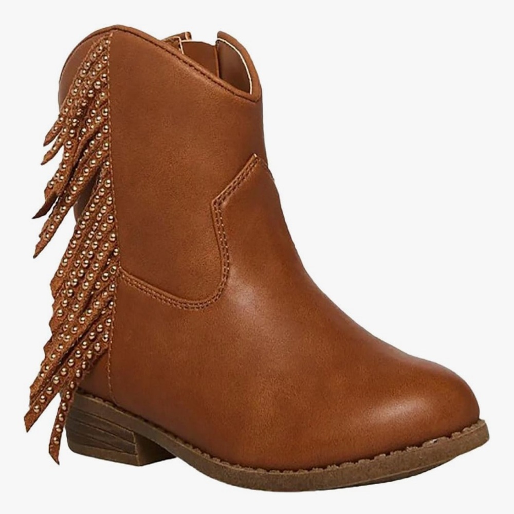 Steve Madden  Girls Shoes Girls TWillaa Western Boot, Cognac.    11 Toddler NIB